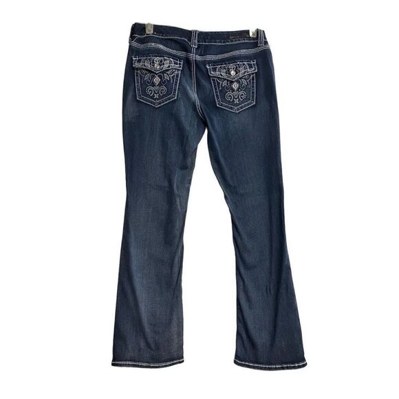 RYTHM‎ IN BLUES Women’s Dark Wash Studded Jeans Size 14 - Picture 2 of 11